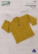 K396 4 Cable Kids Jmper Knitting Pattern