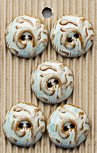 Aqua/Fawn Swirl Button - L375