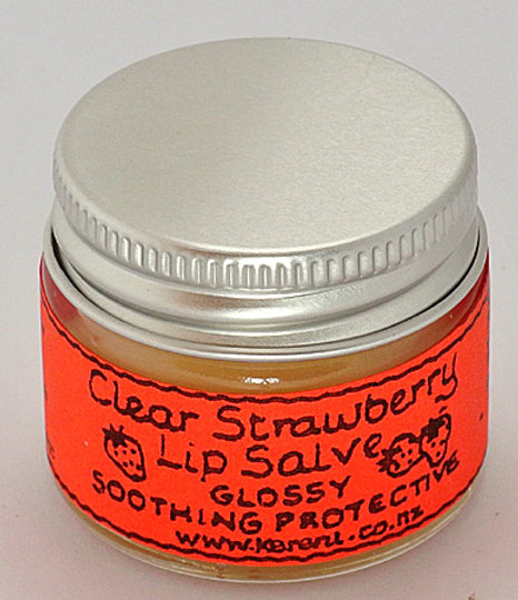 Strawberry Clear Glossy Natural Lip Salve