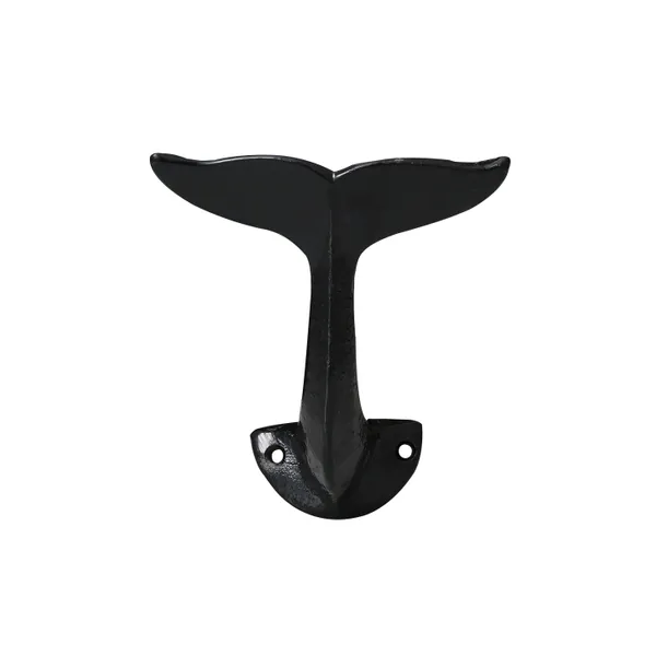 Whale Tail - Decorative Cast Iron Hook