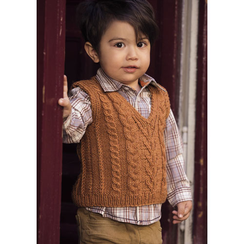Lana Grossa Cool Wool Big - Childs Slipover/Vest Knitting Pattern 0126
