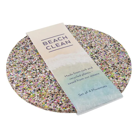 LIGA Beach Clean Round Placemats - Set 4
