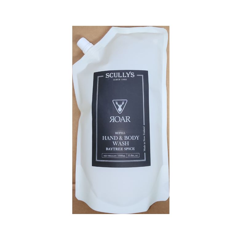 Scullys ROAR Baytree SpiceHand & Body wash Refill 1L