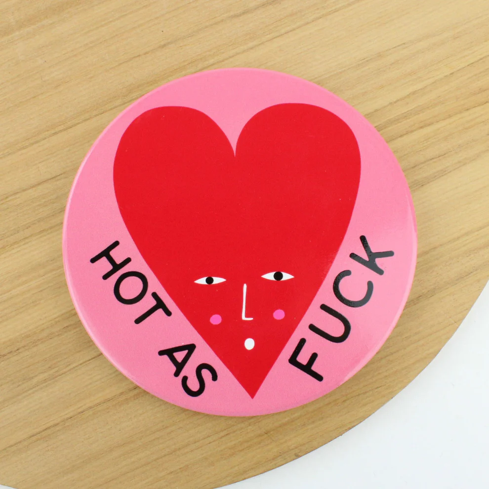 Hot As Fu*k - Ceramic Coaster - Studio Soph