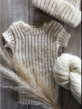 Baby Singlet & Hat Set - Knitting Pattern - Touch Yarns 032