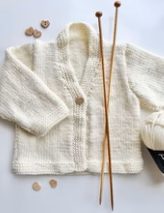 Charlottes Cardi and Hat - Knitting Pattern - Touch Yarns 059 - DK/8Ply