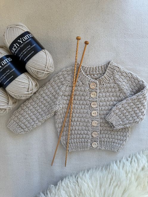 Candlestick Cardi - Knitting Pattern - Touch Yarns 128 - DK/8Ply