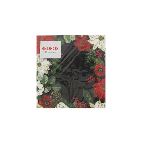 Poinsettia Cocktail Napkins