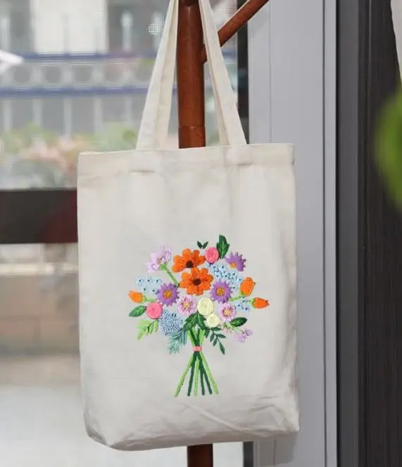 DIY Canvas Bag - Embroidery Kit