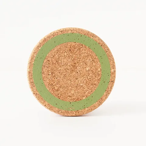 LIGA - Coasters - Earth Sage Design - Set of 4 - Cork