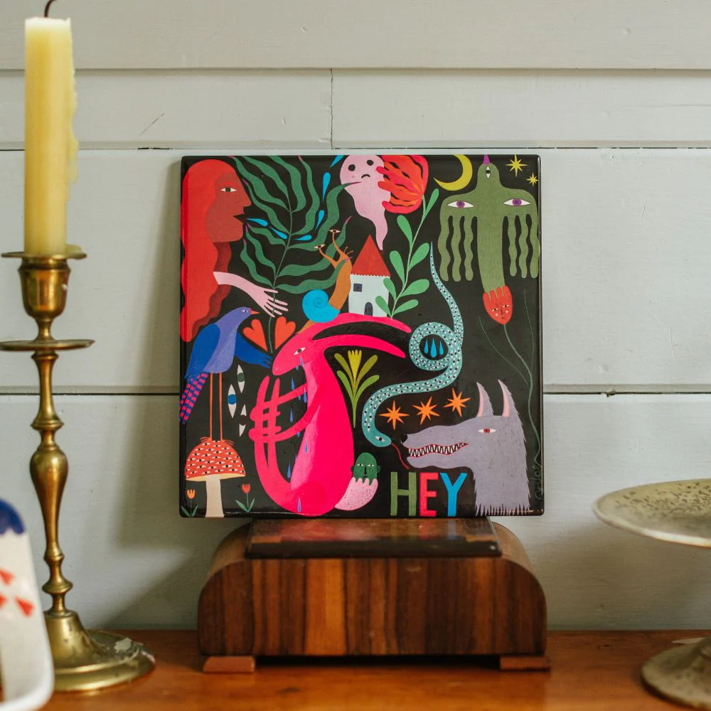 Art Tile - Hey - By Studio Soph