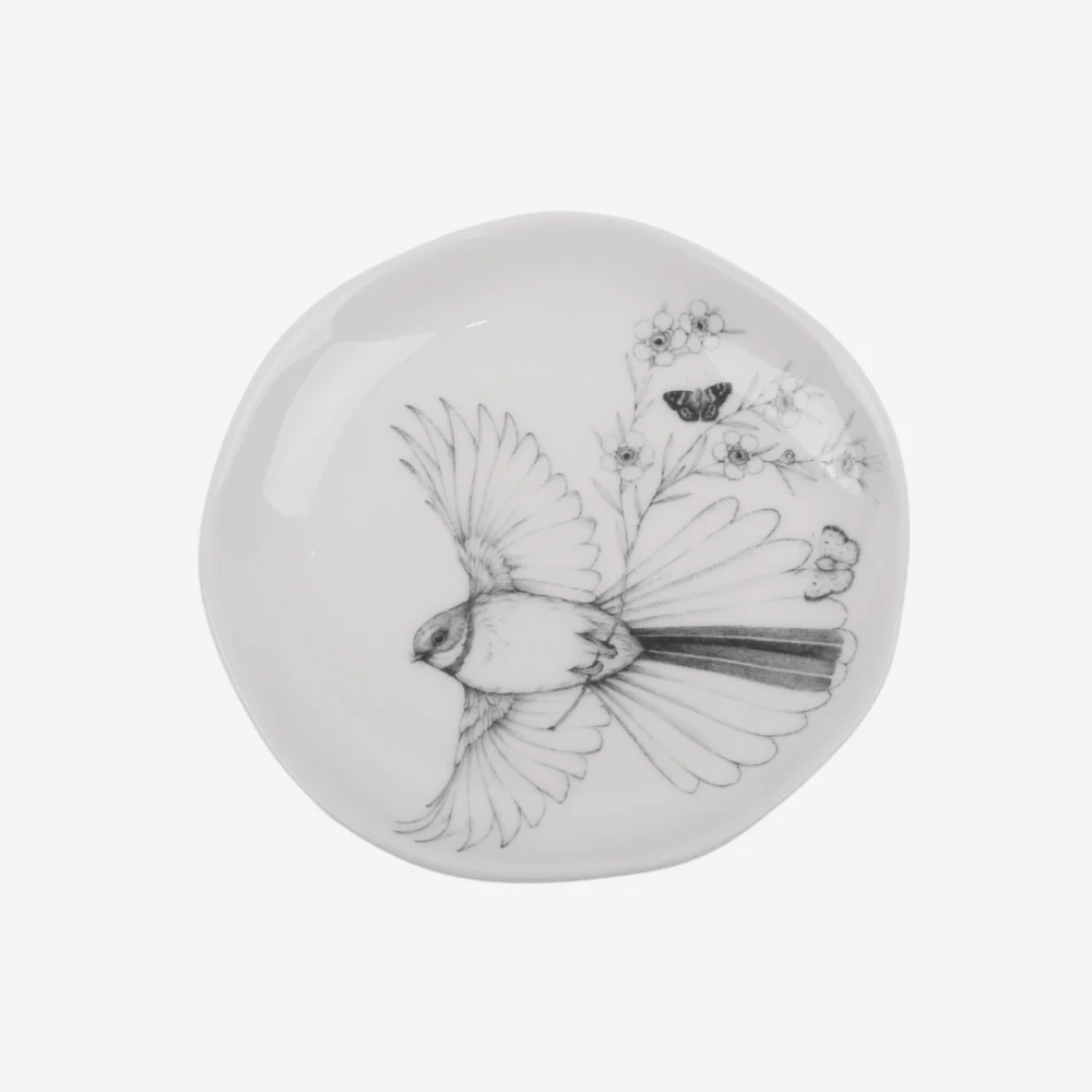 Trinket Dish - Come Fly with Me - Piwakawaka - Katy Hayward