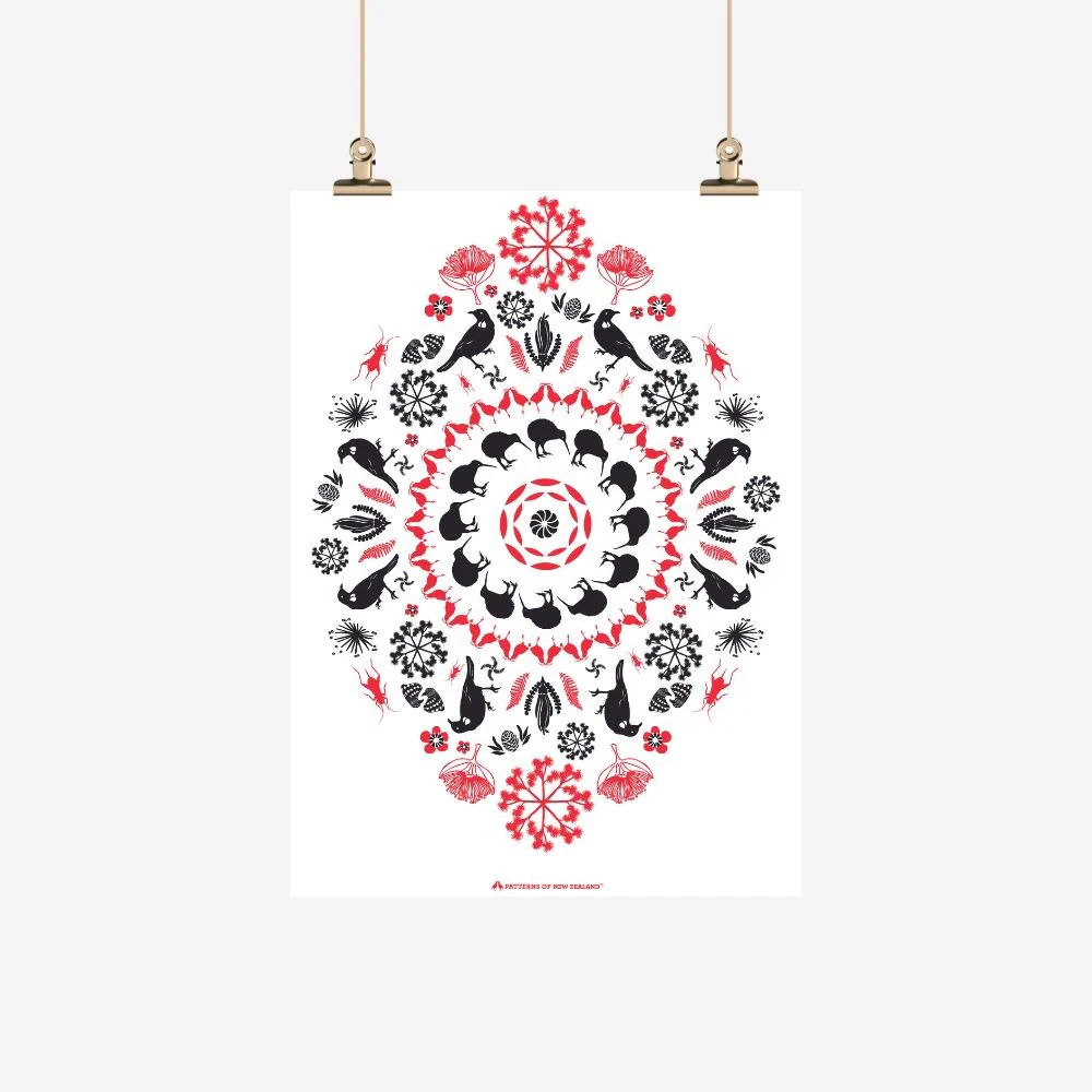 Tea towel - Iconic NZ - Ali Davies