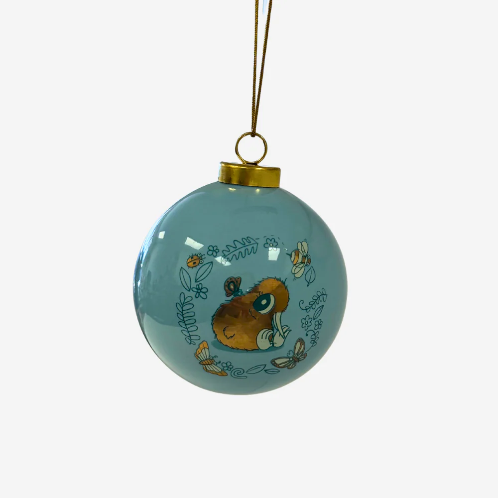 Kuwi Christmas Bauble - Blue and Gold