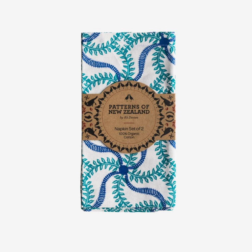 Napkins - Sea World - Cotton Set of 2 -by Ali Davies