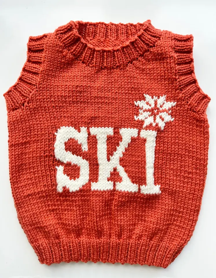 Ski Vest - Childs Vest Knitting Pattern - DK / 8 Ply - Touch Yarns 166
