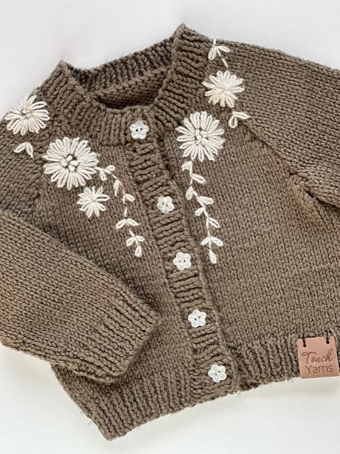 Tabitha Cardigan - Childs Cardi Knitting Pattern - Touch Yarns 115
