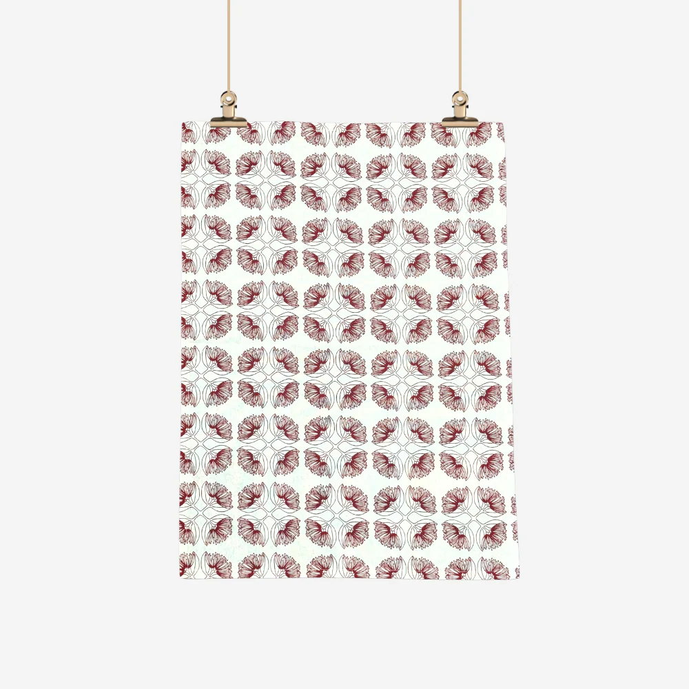 Tea Towel - Pohutukawa Sienna - Ali Davies