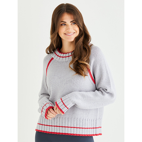 Sporting Edge Sweater - DK Knitting Pattern No 10554- Sirdar Yarns