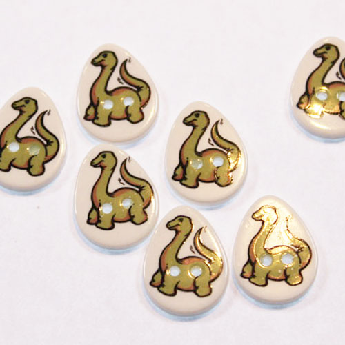 Dinosaur - 2 hole - Abbey Buttons