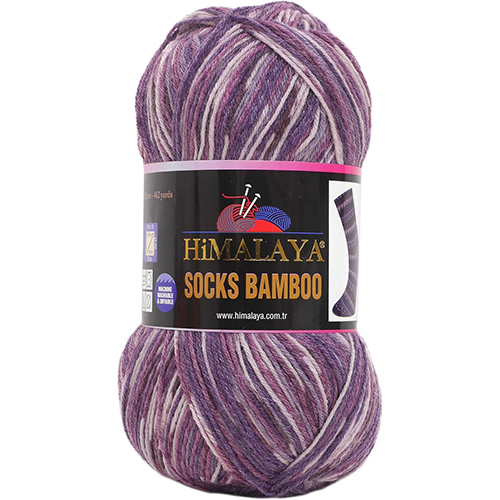 Sock Yarn - Variegated Bamboo yarn - Himalaya Yarns