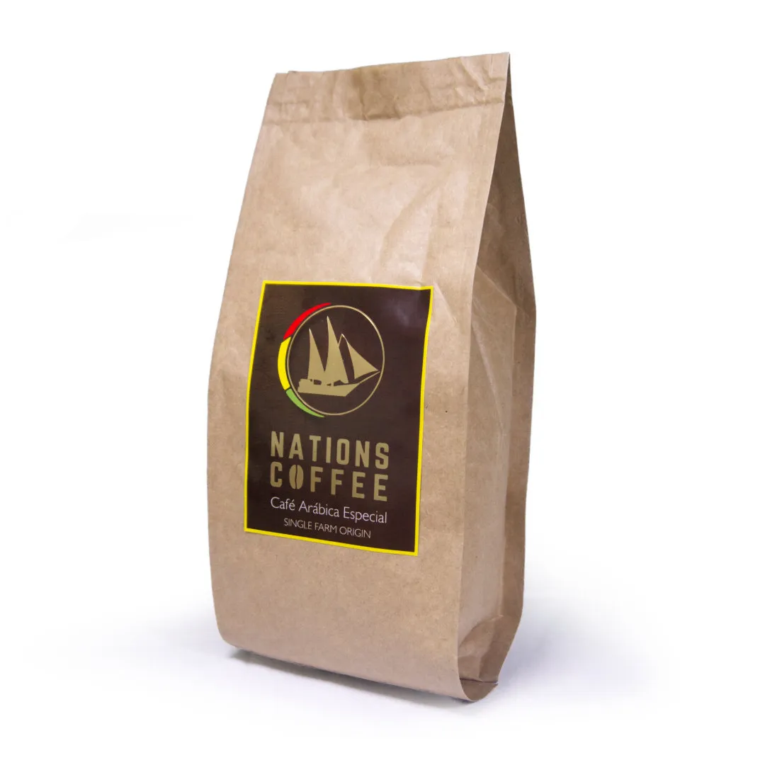 Nations Coffee Single Origin Arabica Medium Roasted Beans - 200g