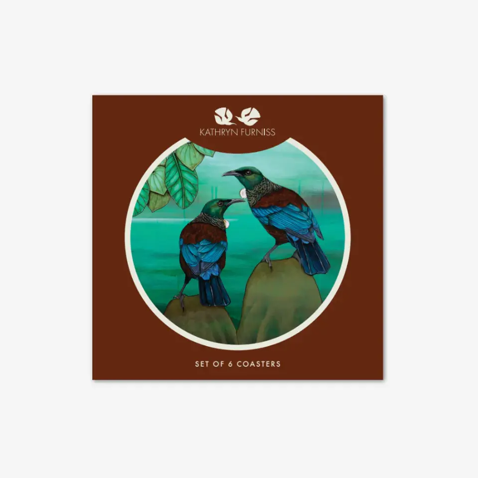 Coasters - NZ Birds set of 6 - Kathryn Furniss