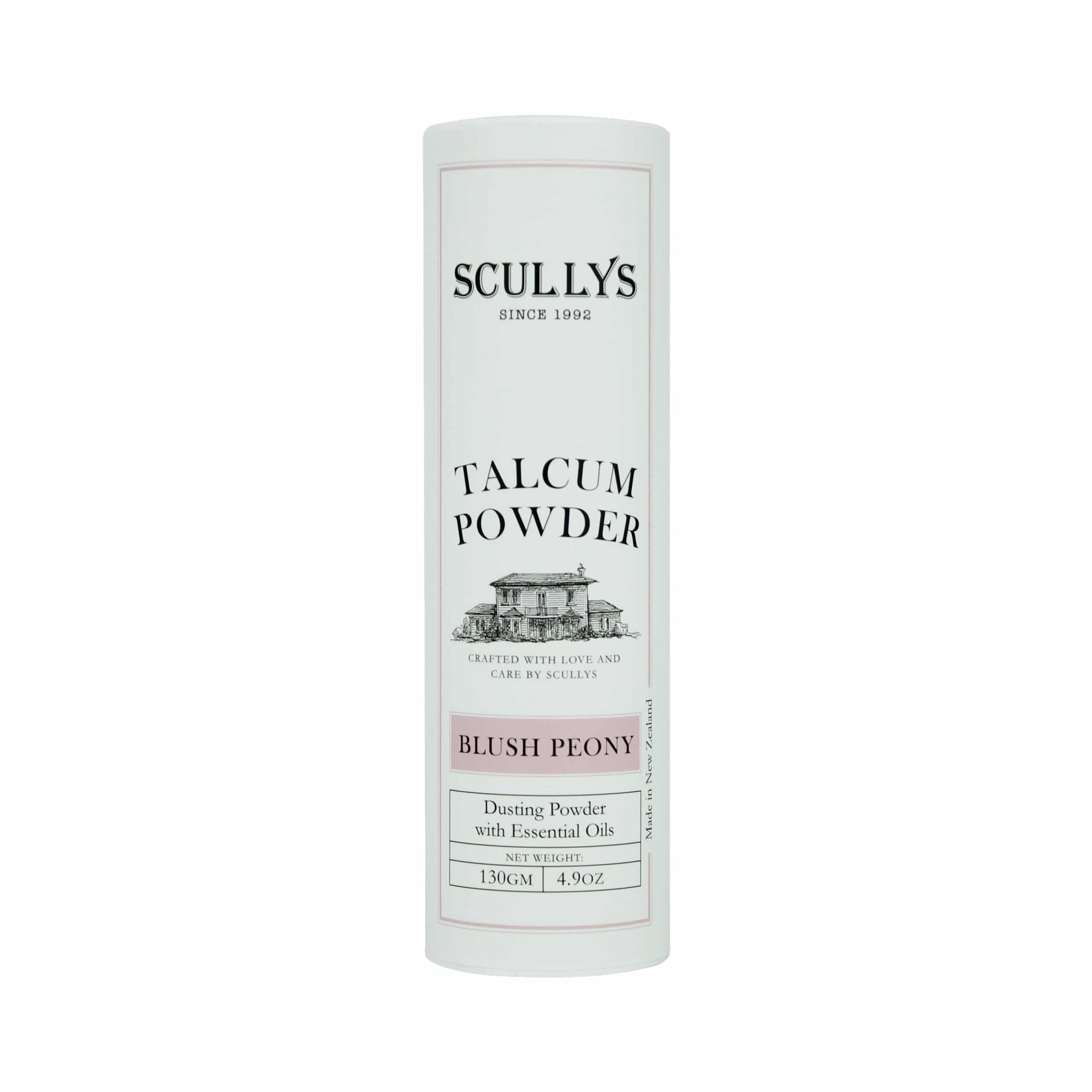 Scullys Talcum Powder - Blush Peony Scented 130g