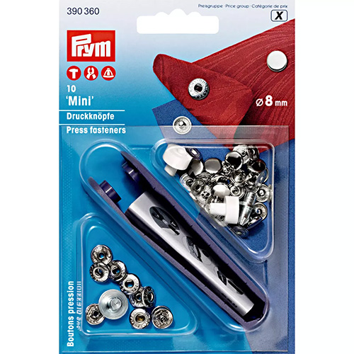 Prym Press Fasteners Mini - 8mm Silver