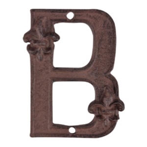 Cast Iron House Letter B