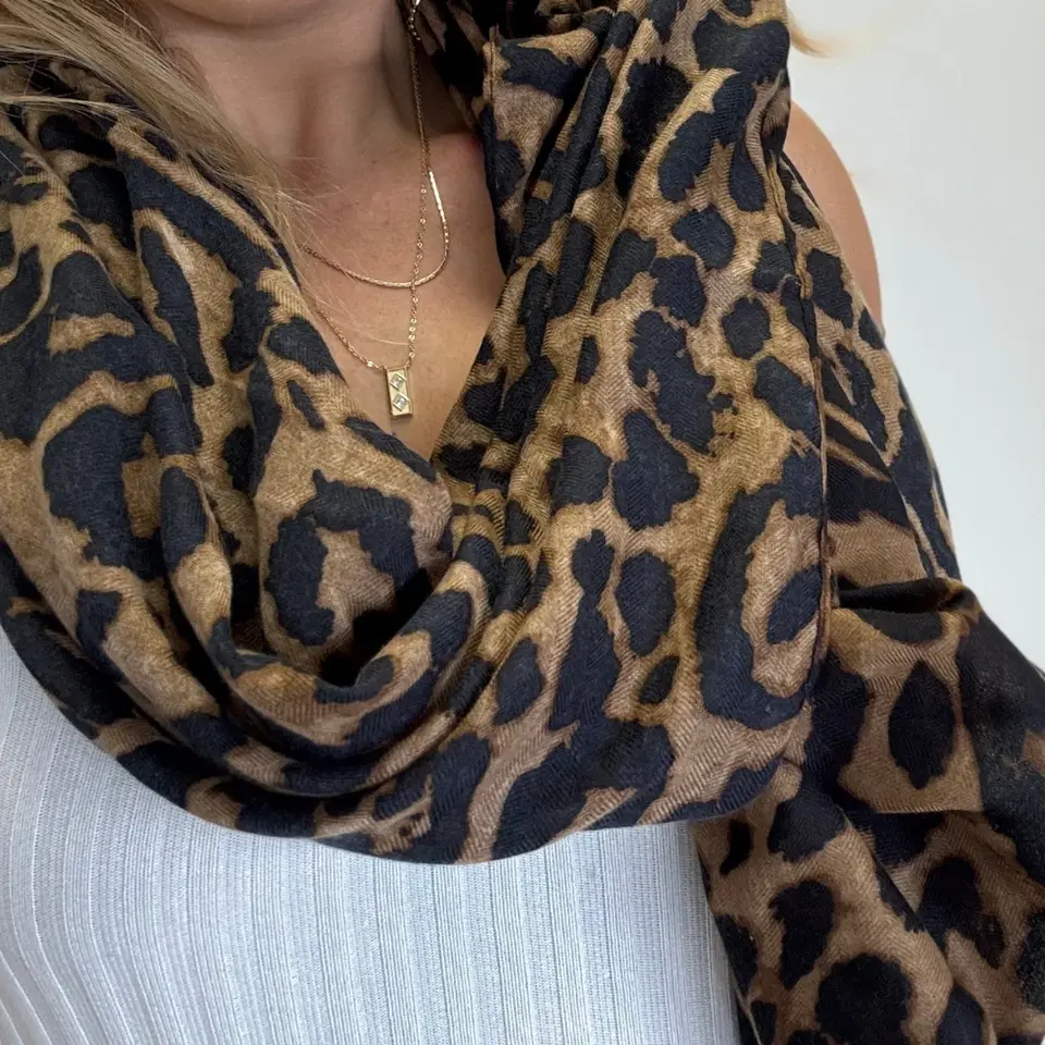 Scarf - Leopard Print - Queen of the Foxes