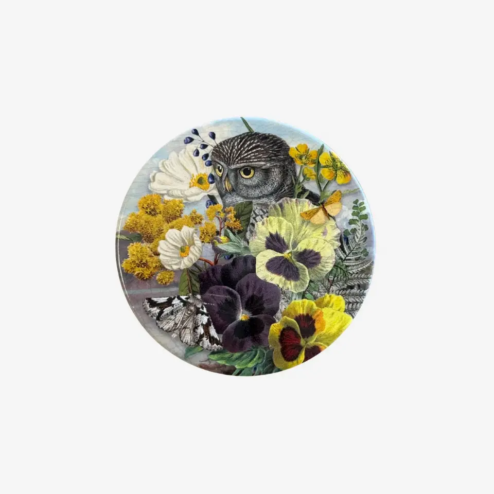 Coaster - Vintage Owl - by Tanya Wolfkamp