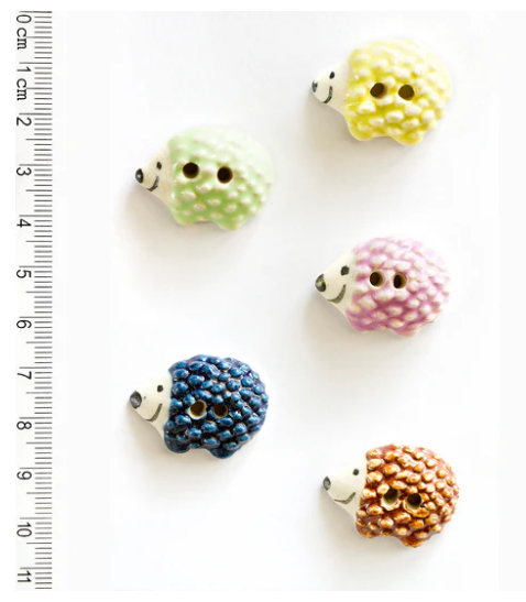 Large Hedgehogs - Incomparable Buttons - L116