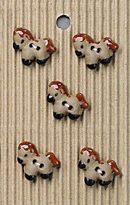 Small Horses - Incomparable Buttons - L542