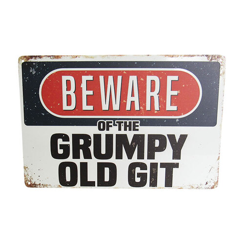 Art Tin Sign - Grumpy old Git