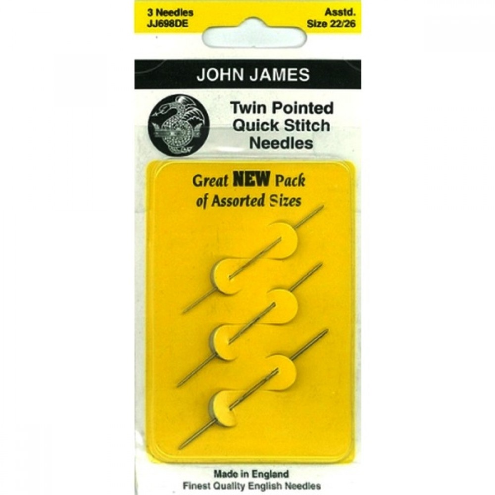 John James Needles - Twin Pointed Multi-size