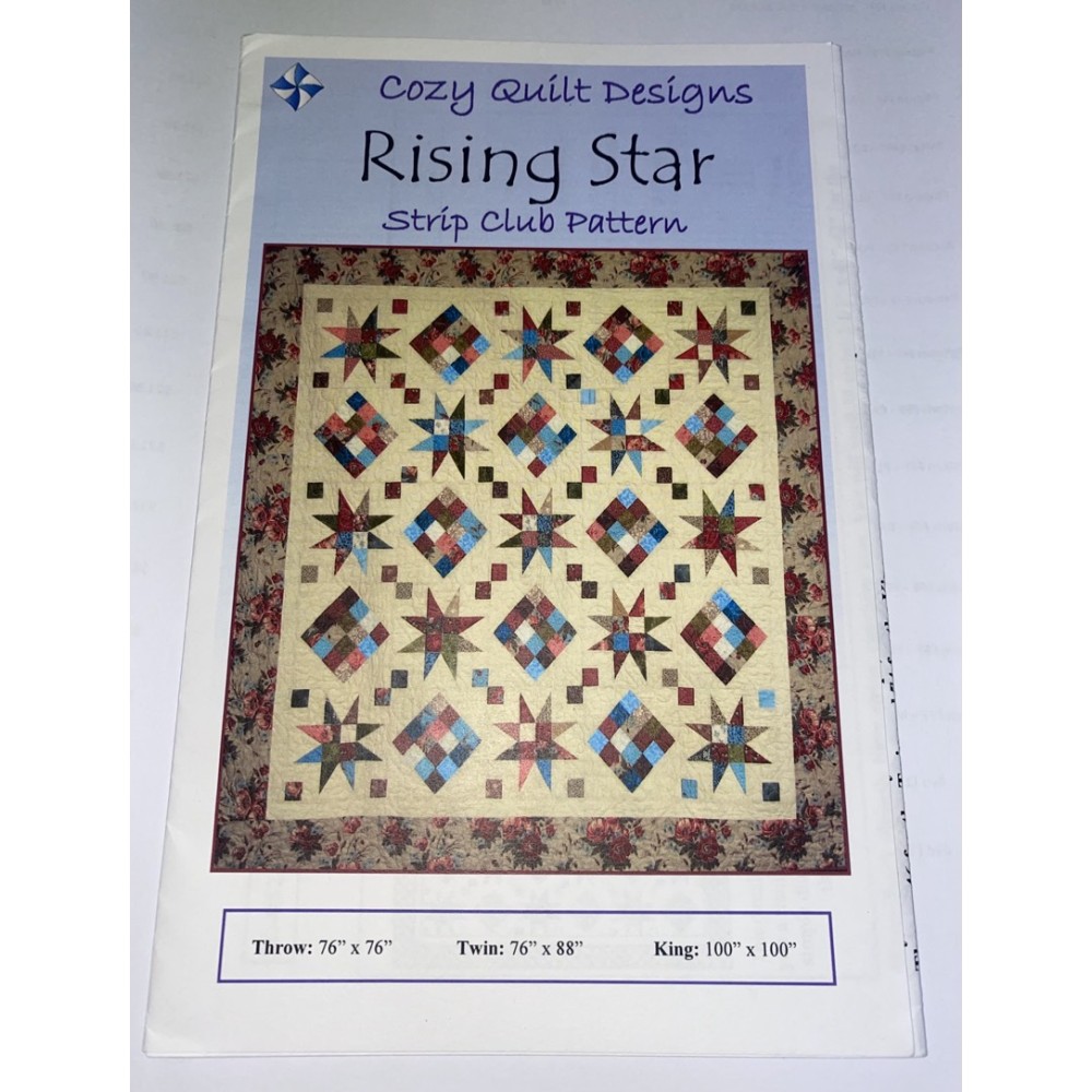 Rising Star Pattern - Cozy Quilt Designs