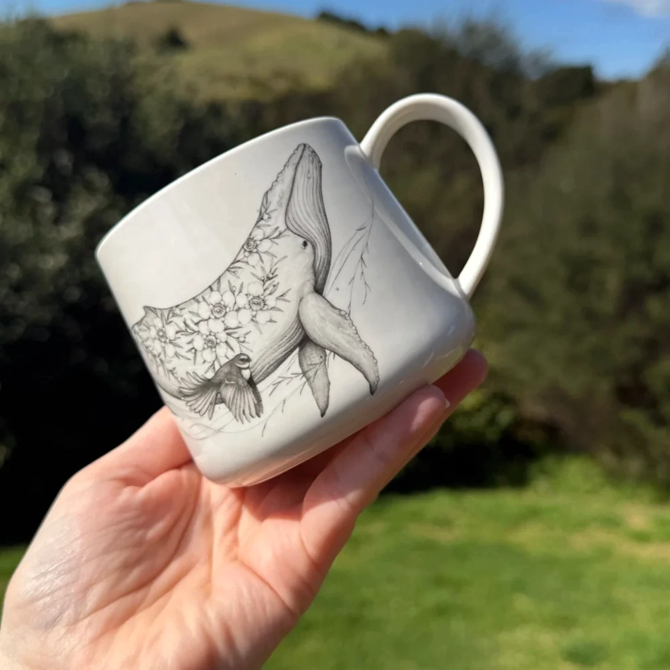 Cup - Lead Me Home - Paikea / Humpback Whale - by Katy Hayward Art