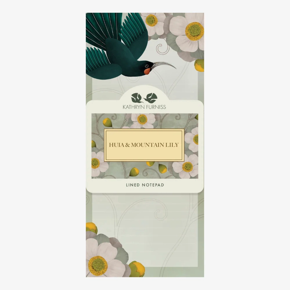 List Pad - Huia and Mountain Lily - Kathryn Furniss