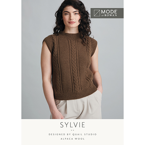 Sylvie Cable Vest Pattern - by Mode at Rowan