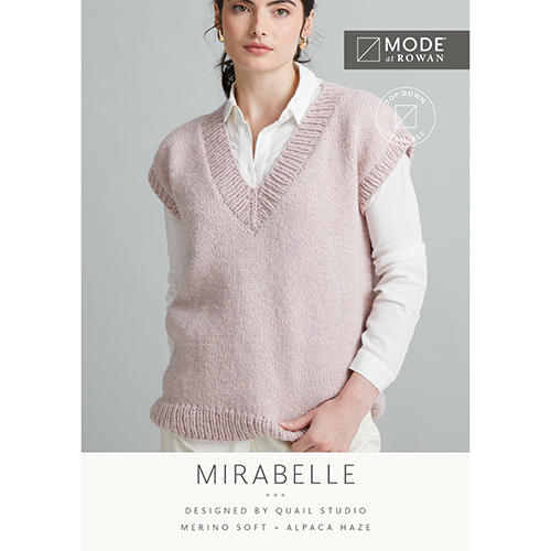 Mirabelle V Neck Vest Pattern - by Mode at Rowan