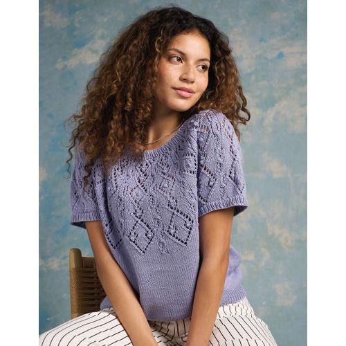 Crest Lace Tee Pattern - Rowan Yarns