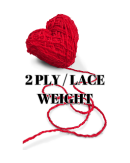 Lace Weight /2 Ply yarns