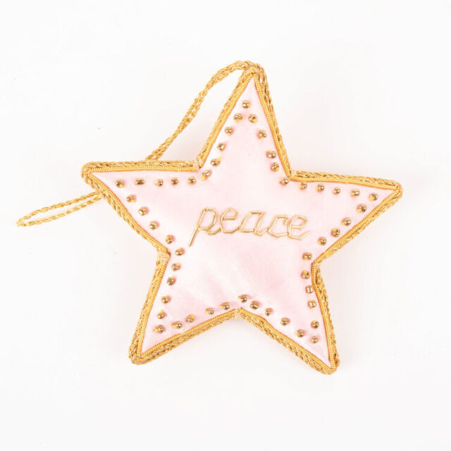 Peace Star Hand Embroidered Hanging decoration