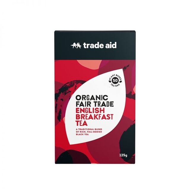 Organic English Breakfast Tea - 50 teabags - Trade Aid (NZ)