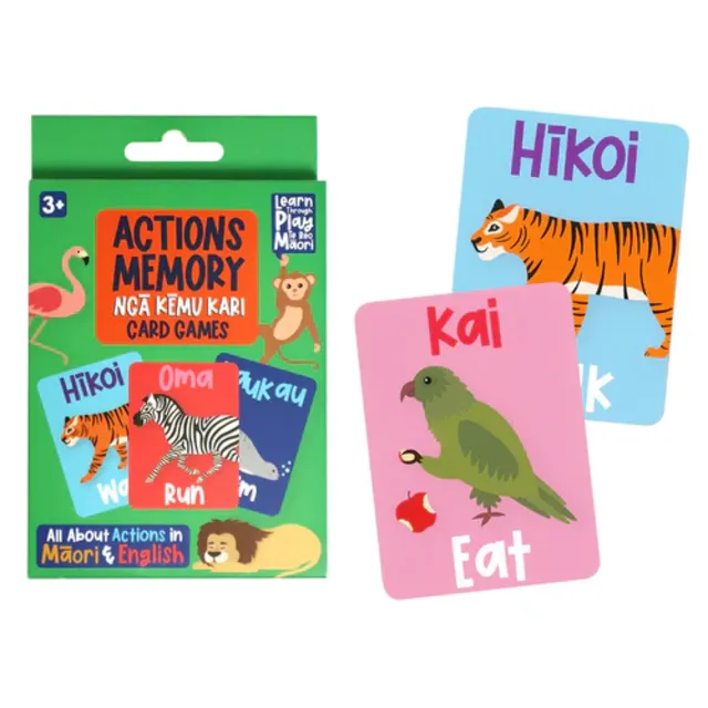 Memory Card Game - Actions - Bi-Lingual