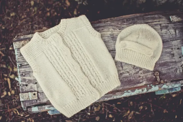 BC54 Aubery Vest and Hat Knitting Pattern
