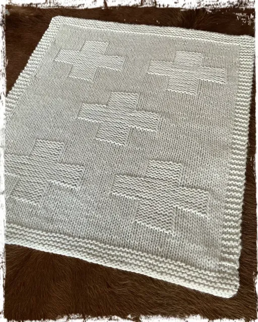Chunky Cross Rug and Cushion Knitting Pattern
