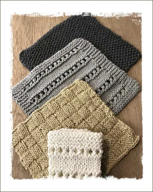 Cotton Washcloths Knitting Pattern