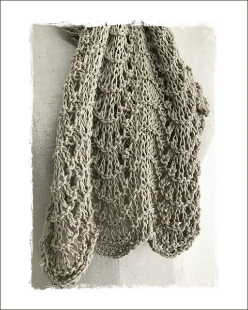 Studio Linen Scarf - Knitting Pattern by Kiwi Stitch Co